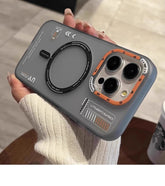 Matte Magnetic Phone Case with Metal Lens Frame